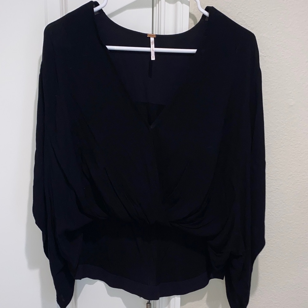Free People Black Women's Blouse